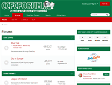 Tablet Screenshot of ccfcforum.com